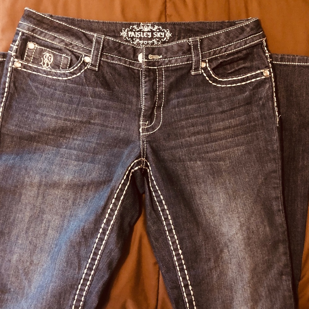 Paisley Sky Bootcut Jeans